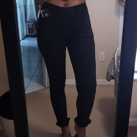 Pants - Ruffled Ankle Pants